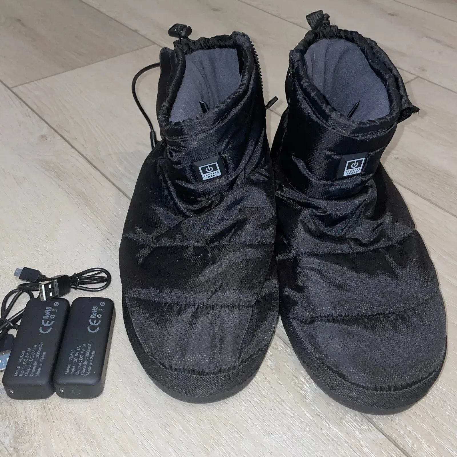Heated Indoor/Outdoor Slippers by Sharper Image