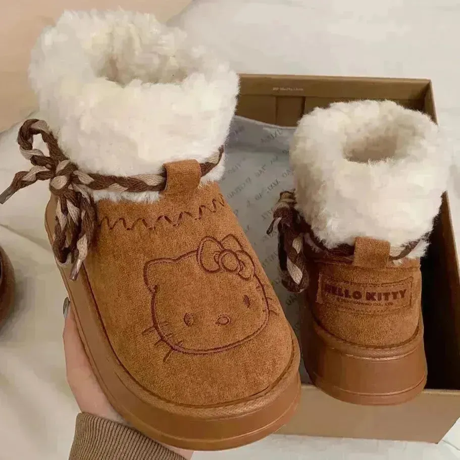 Hello Kitty Low-Top Winter Snow Boots