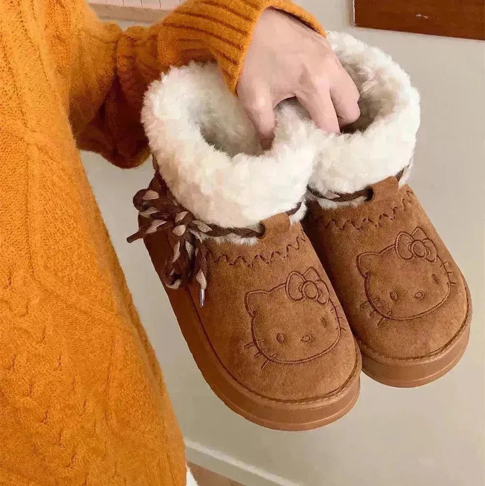 Hello Kitty Low-Top Winter Snow Boots