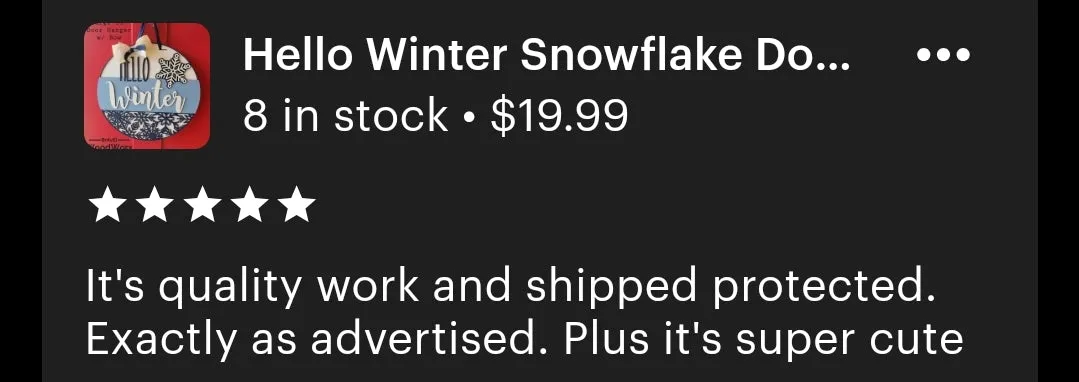Hello Winter Snowflake Shelf Stand: Festive Seasonal Decor for Your Home