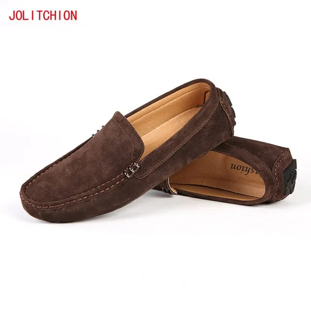 Hot Spring Breathable Moccasins Men Loafers Shoes Male Flats Suede Leather Casual Boat Walking Driver Footwear Chaussures Hommes