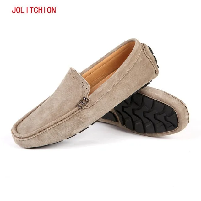 Hot Spring Breathable Moccasins Men Loafers Shoes Male Flats Suede Leather Casual Boat Walking Driver Footwear Chaussures Hommes