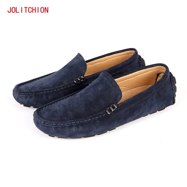 Hot Spring Breathable Moccasins Men Loafers Shoes Male Flats Suede Leather Casual Boat Walking Driver Footwear Chaussures Hommes