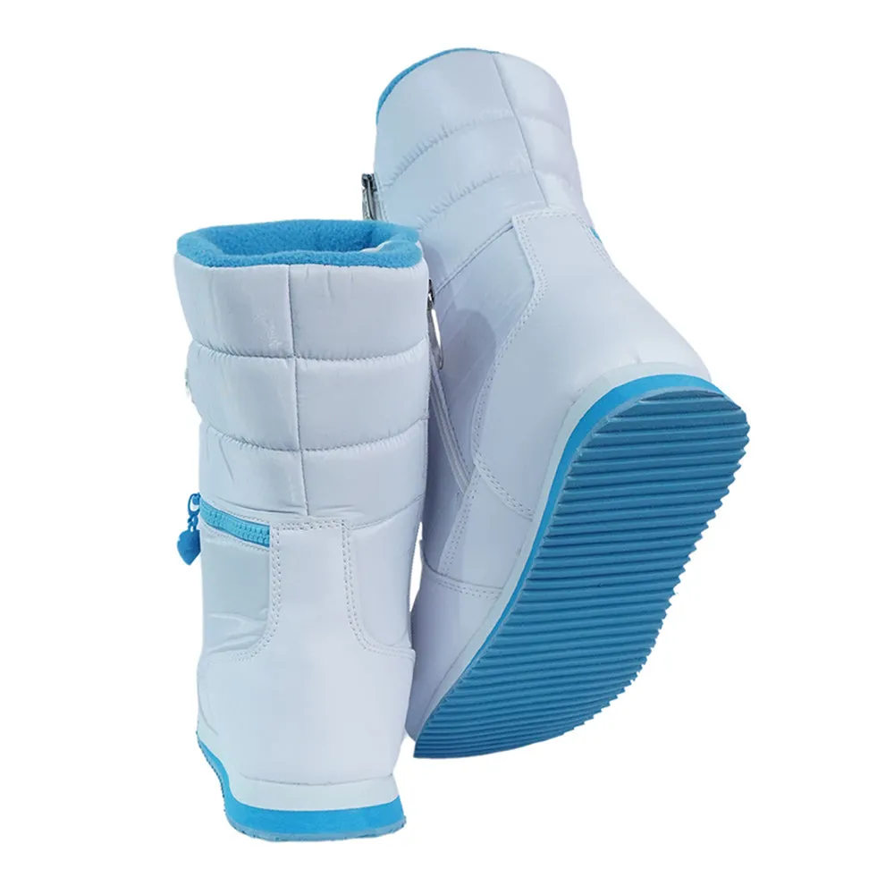 Icy Blue Waterproof Winter Snow Boots for Kids for Minus degree temperature