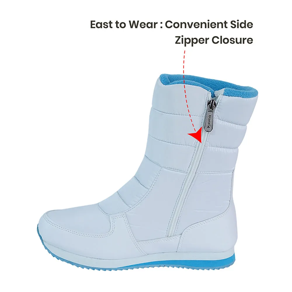 Icy Blue Waterproof Winter Snow Boots for Kids for Minus degree temperature