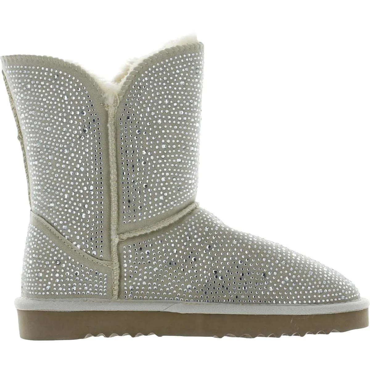 INC Womens Adrie Faux Fur Lined Pull On Winter & Snow Boots Beige 5 Medium (B,M)