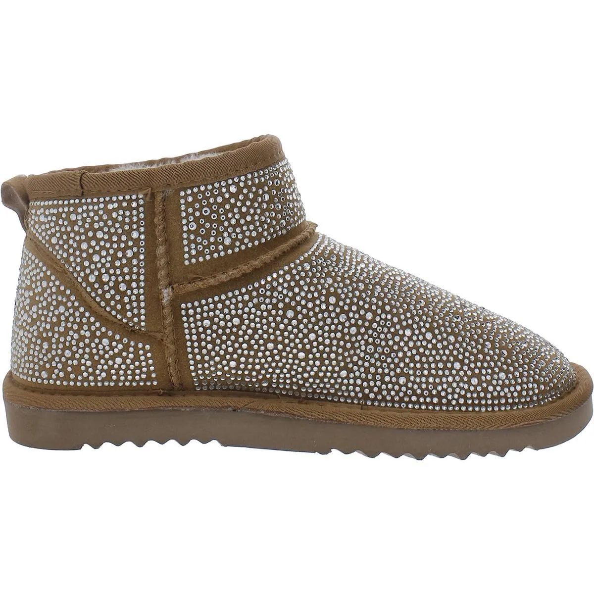 INC Womens Ariee Faux Fur Ankle Winter & Snow Boots Tan 7 Medium (B,M)
