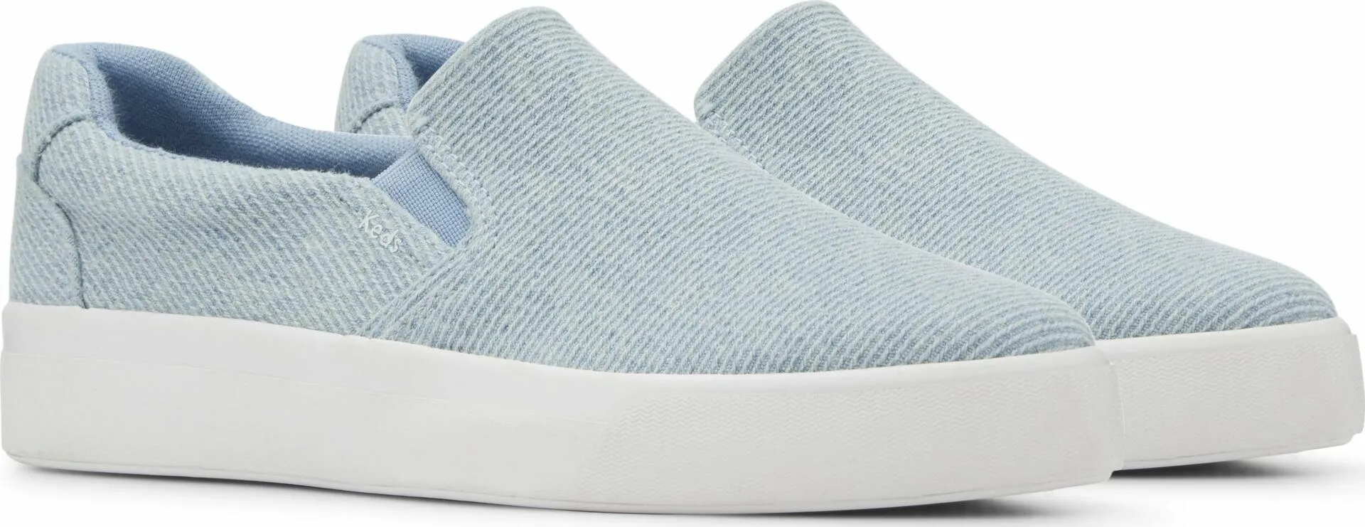 Keds Women's Pursuit Slip ON Sneaker, Denim, 6.5