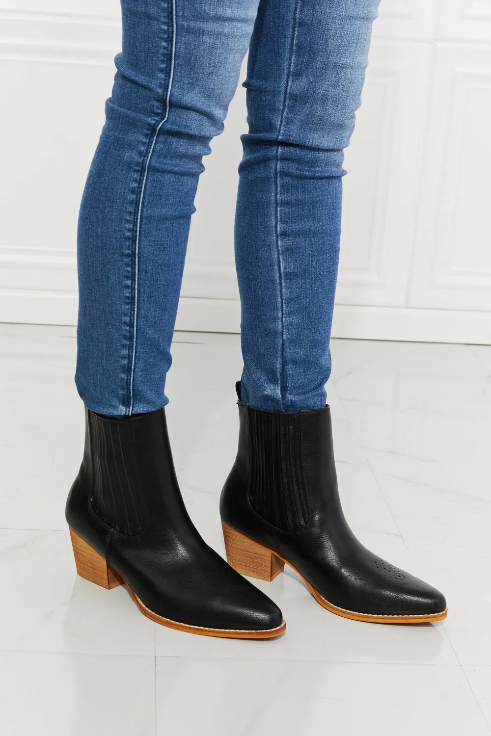 Love the Journey Stacked Chelsea Boots in Black