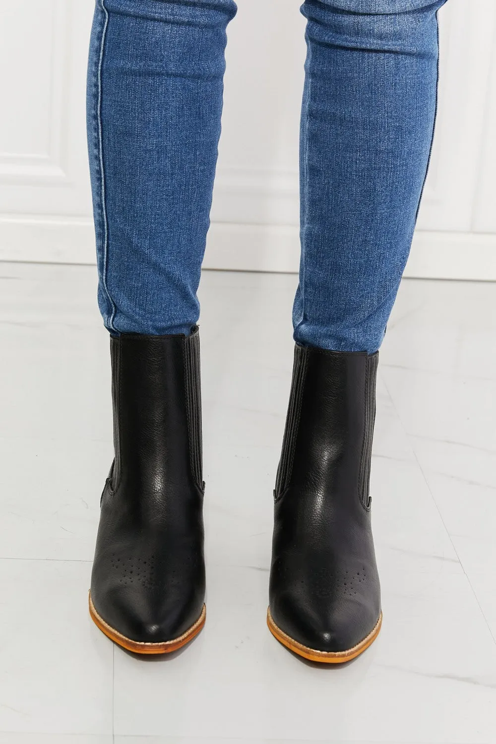 Love the Journey Stacked Chelsea Boots in Black
