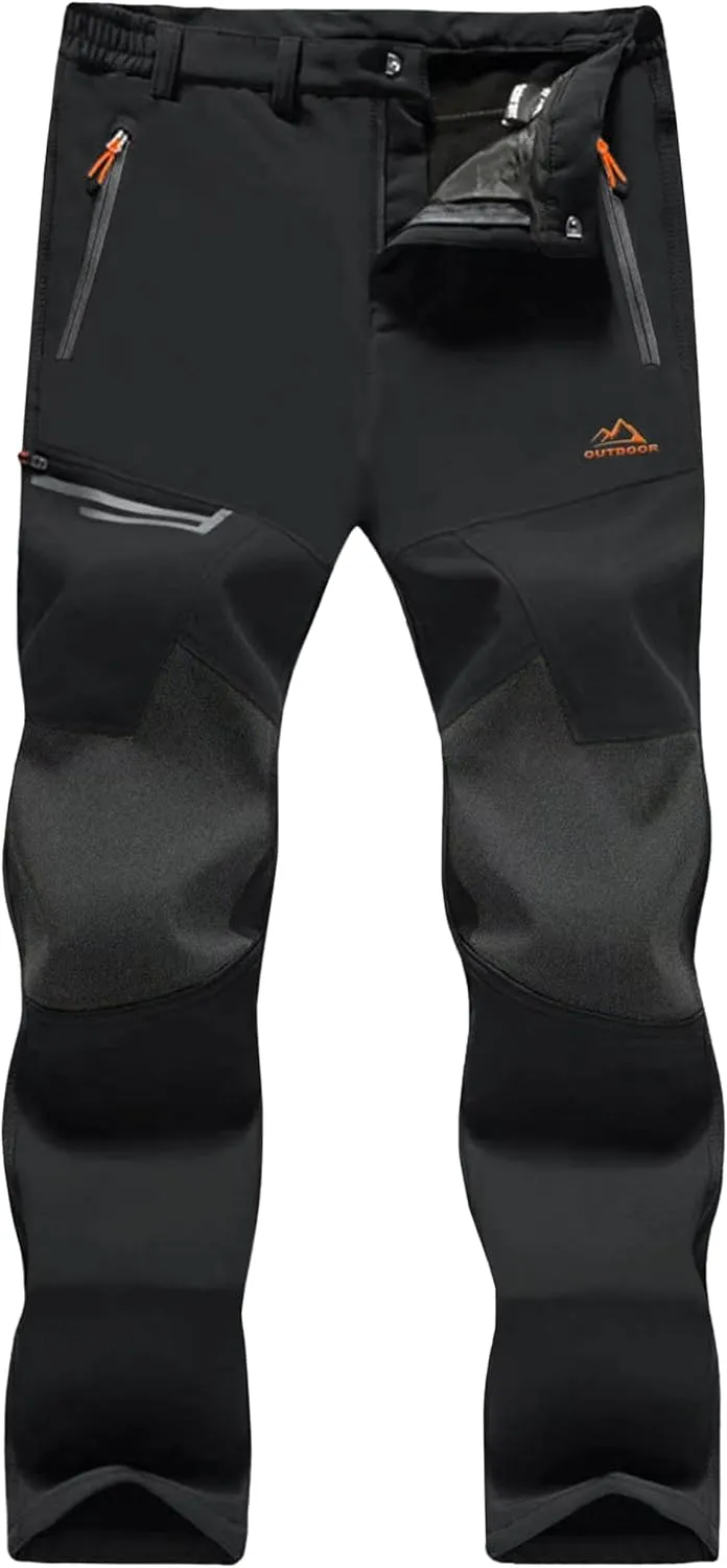 MAGCOMSEN Insulated Snow Pants with 4 Zip Pockets