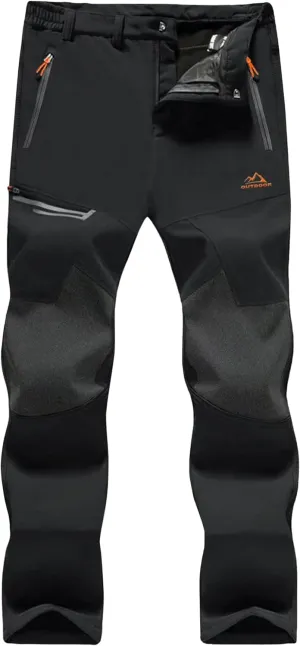 MAGCOMSEN Insulated Snow Pants with 4 Zip Pockets
