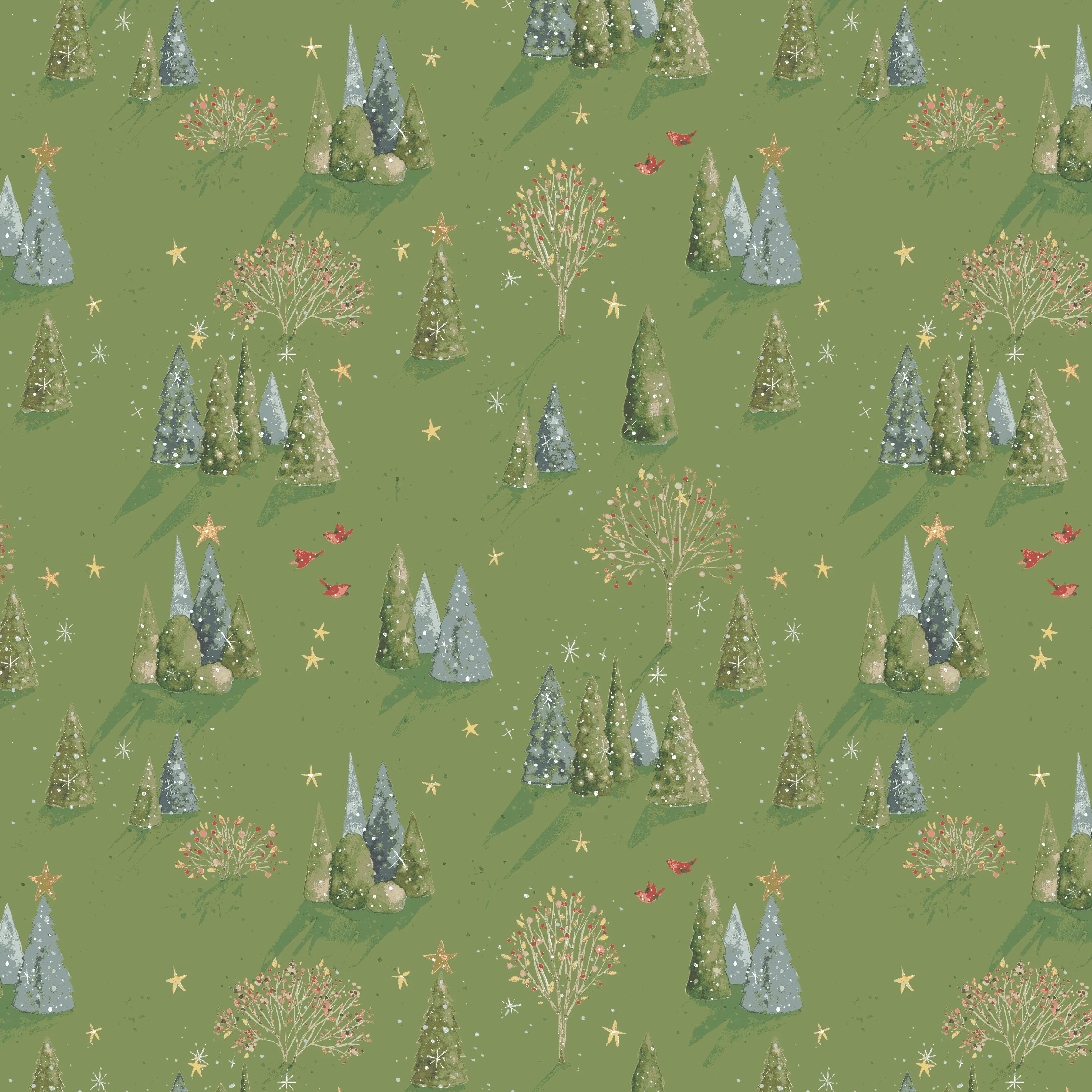 Magical Winterland | Trees Clover by Lisa Audit for Riley Blake