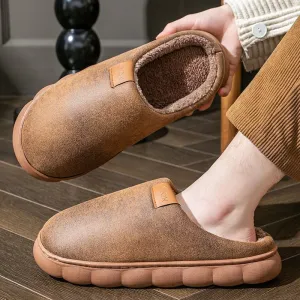 Men's & Women's Mule Slippers | Warm Plush Indoor Shoes