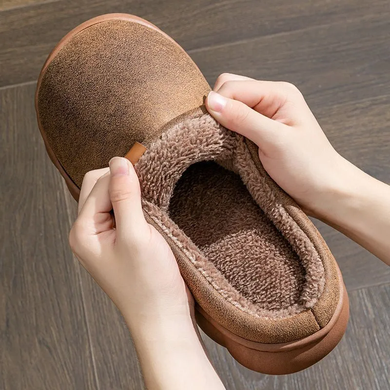 Men's & Women's Mule Slippers | Warm Plush Indoor Shoes