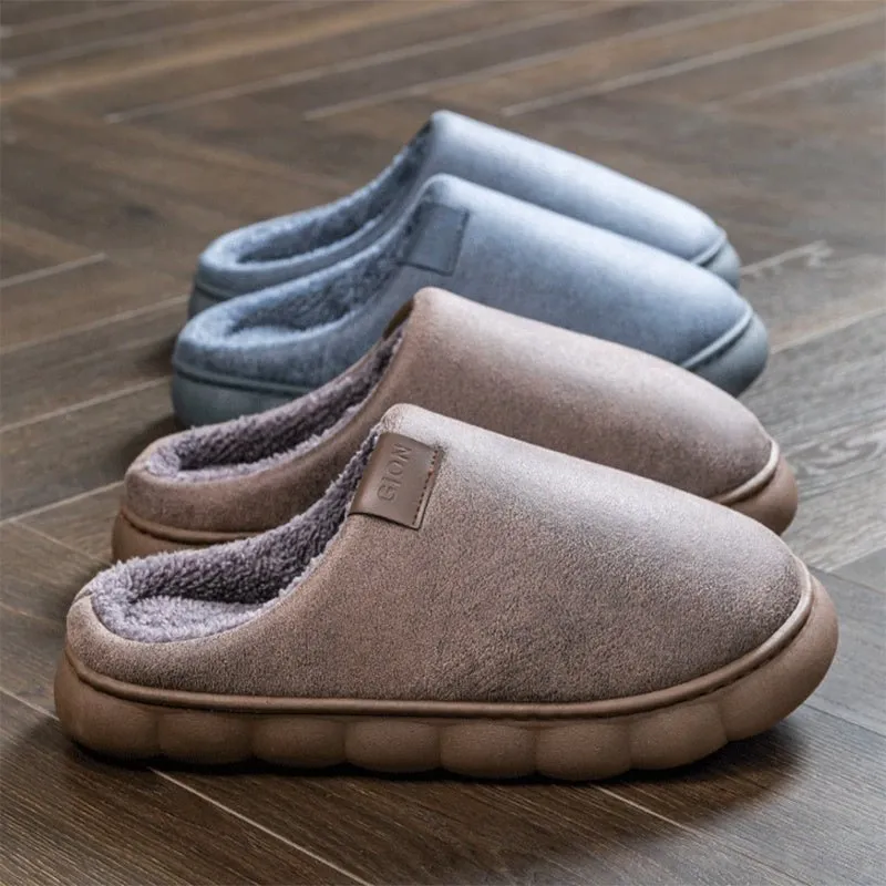Men's & Women's Mule Slippers | Warm Plush Indoor Shoes