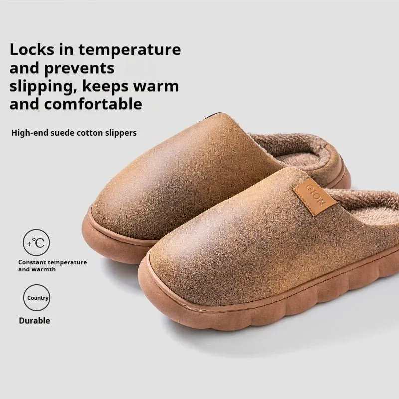 Men's & Women's Mule Slippers | Warm Plush Indoor Shoes