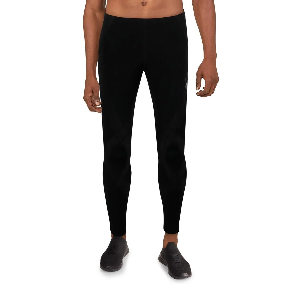Mens Compression Fit Polyester Athletic Tights
