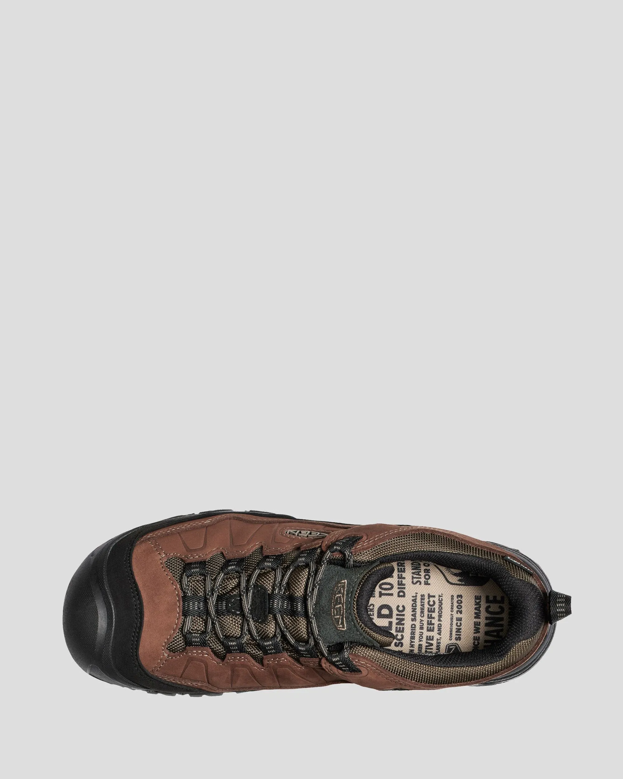 Men's Keen Targhee IV Waterproof Hiking Shoes - Bison/Brindle