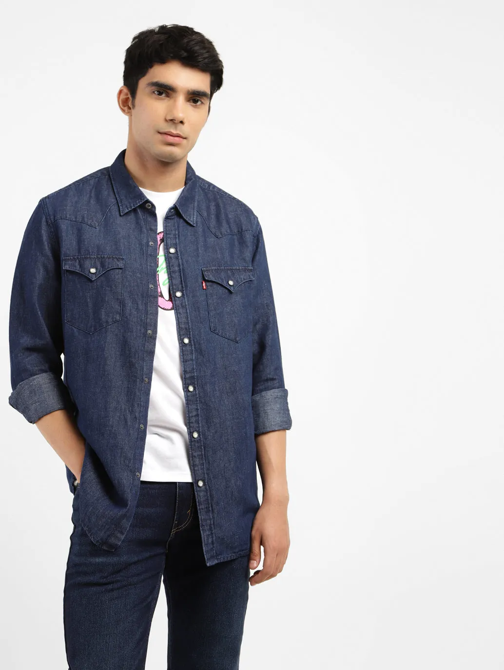 Men's Solid Slim Fit Shirt