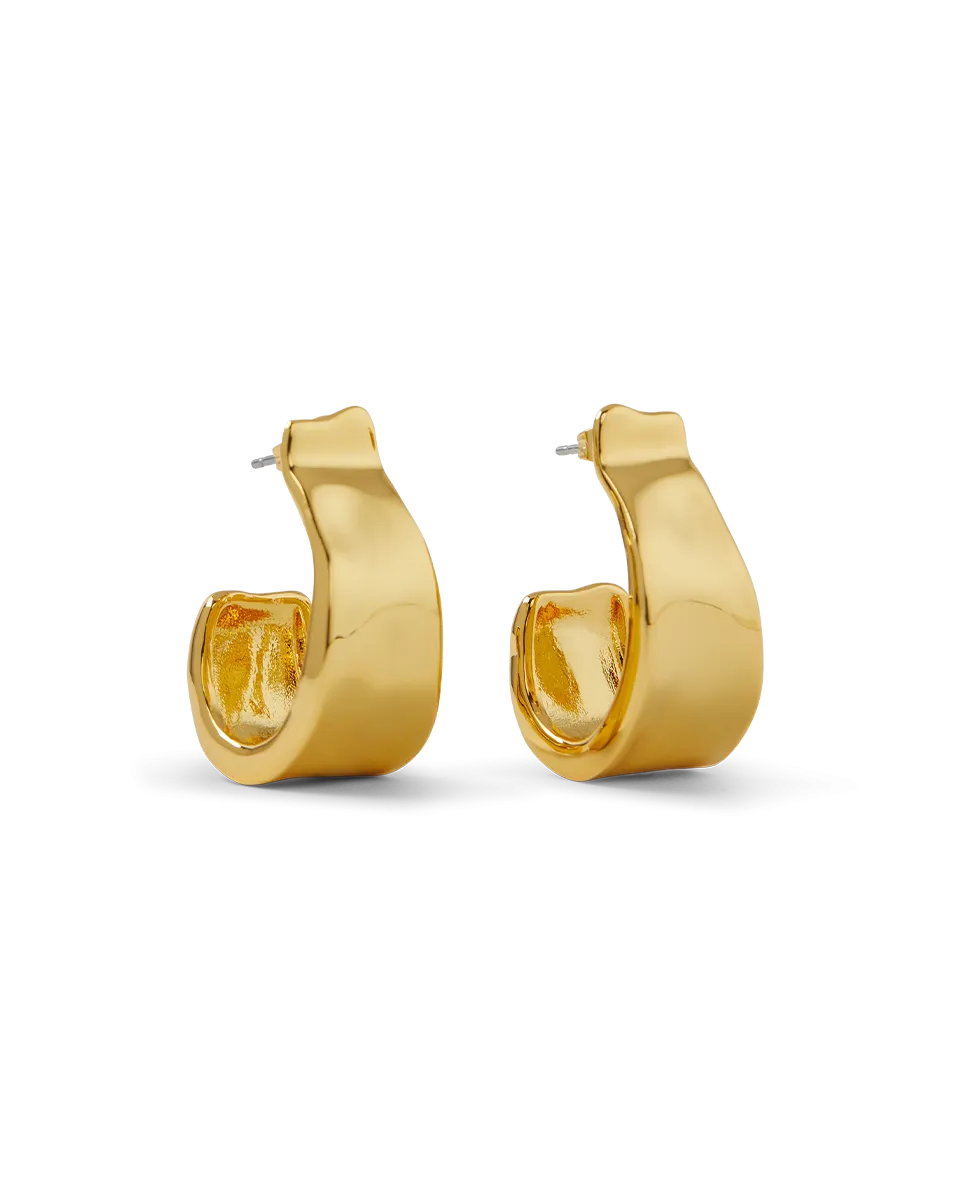 Molten Gold Ribbon Hoop