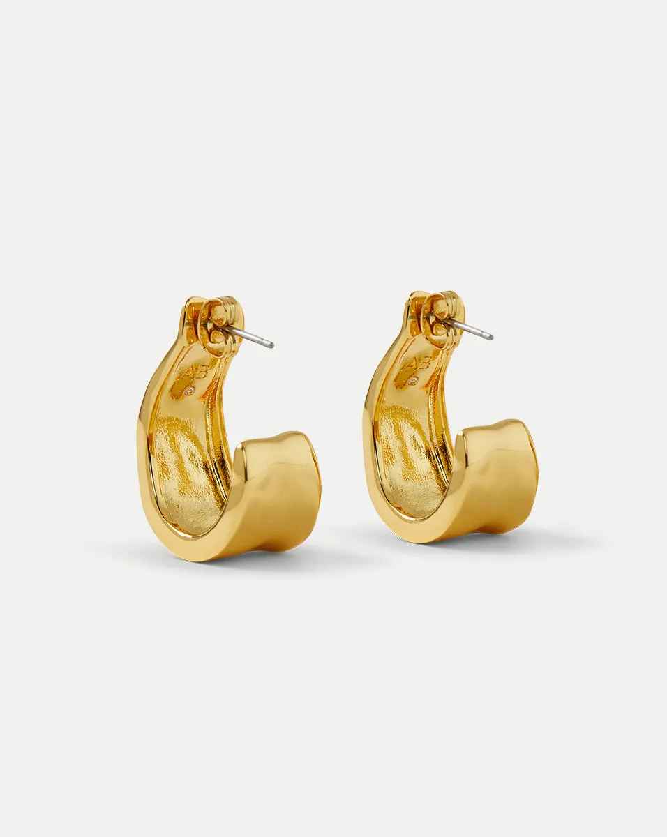 Molten Gold Ribbon Hoop