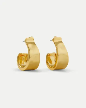 Molten Gold Ribbon Hoop