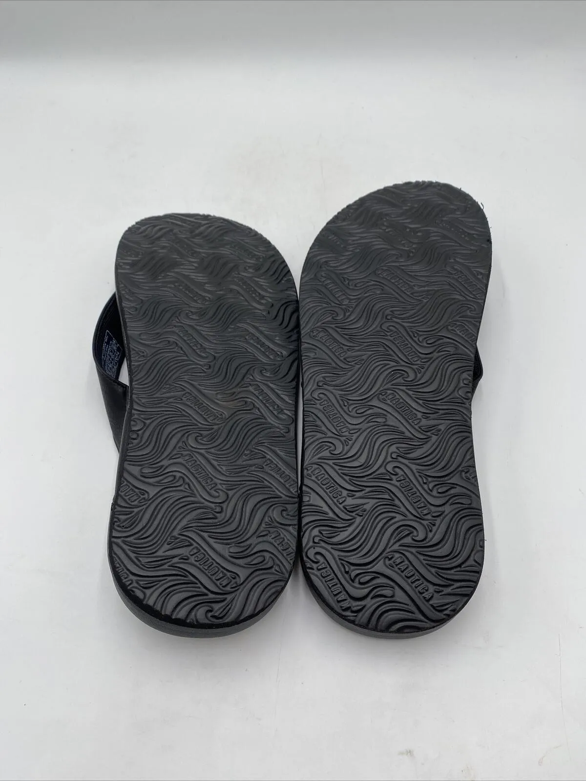 Nautica Clarkson Men's Flip Flop Sandals Black Size 12