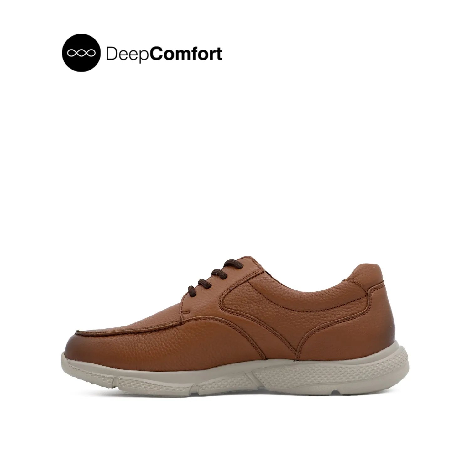 Neil Lace Up Men's Shoes - Cognac Tumbled Leather