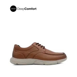 Neil Lace Up Men's Shoes - Cognac Tumbled Leather
