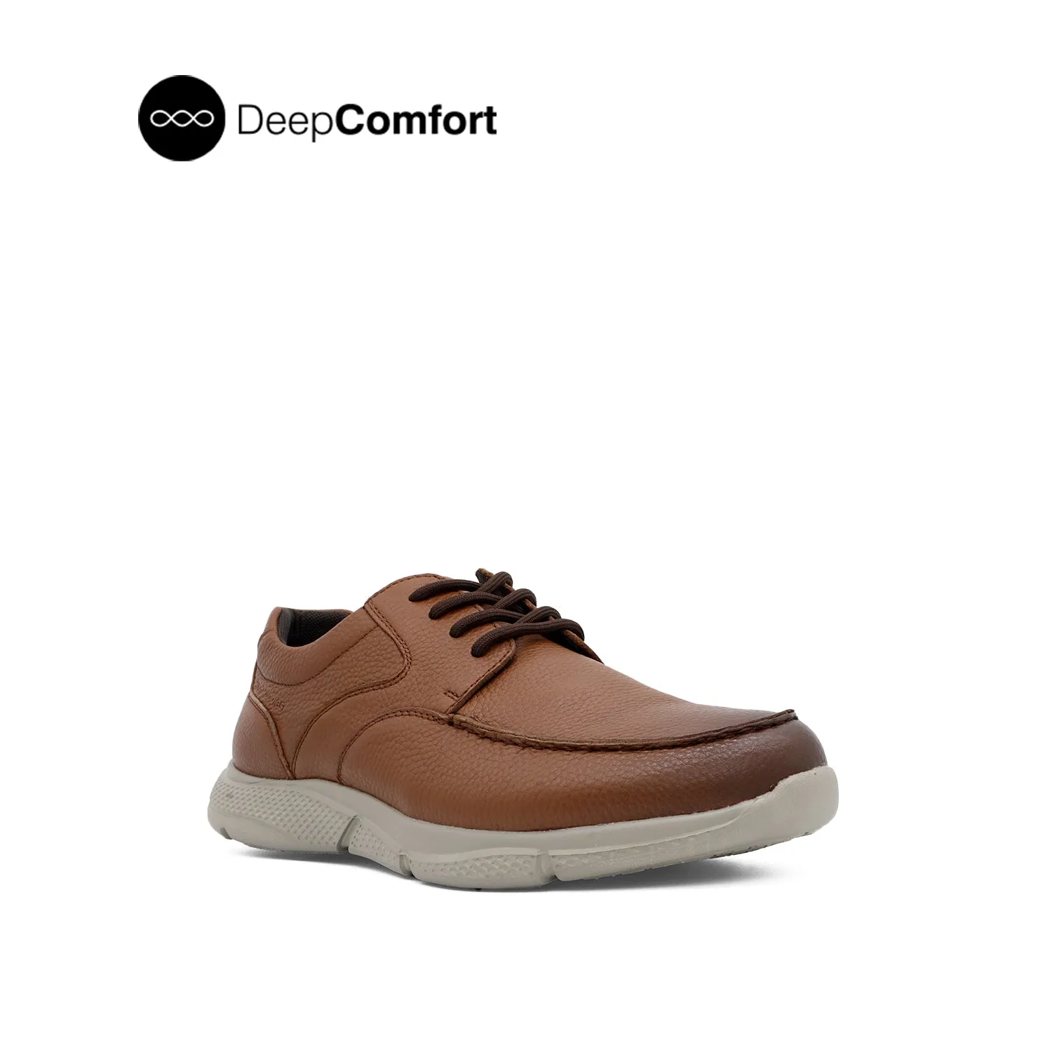 Neil Lace Up Men's Shoes - Cognac Tumbled Leather