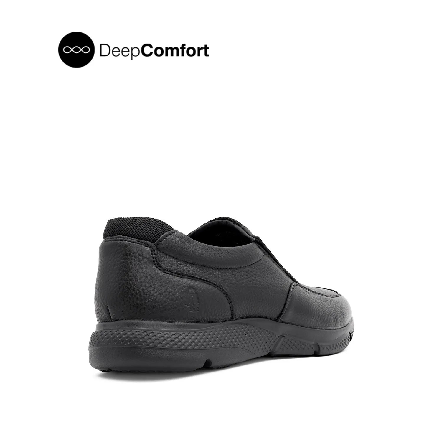 Neil Slip On Men's Shoes - Black Tumbled Leather