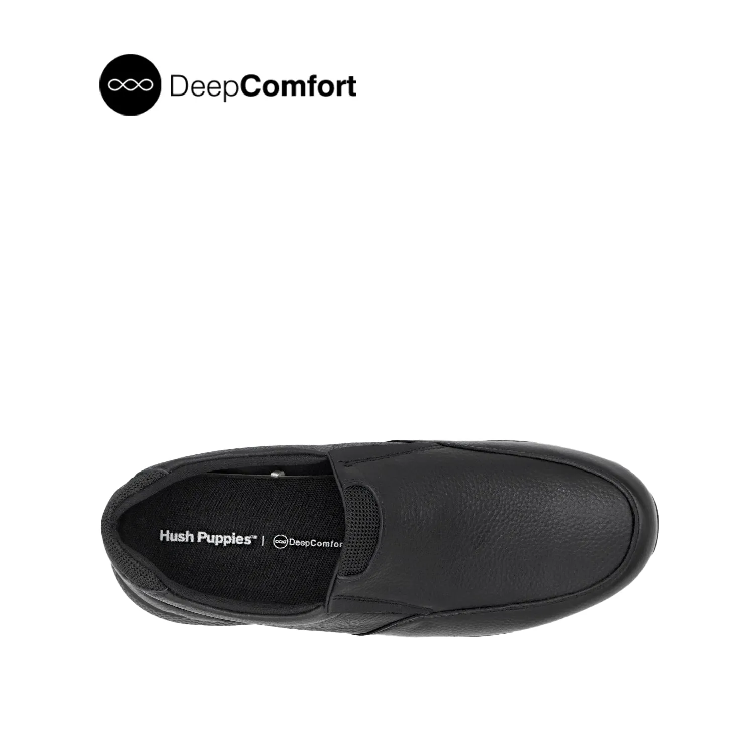 Neil Slip On Men's Shoes - Black Tumbled Leather