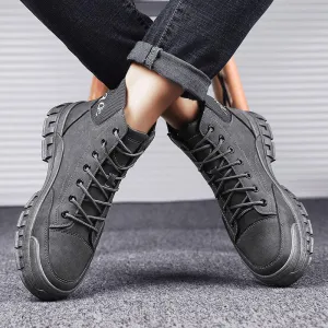 New Style Men's Shoes Fashion High Top Martin Boots