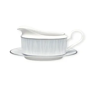 Noritake Glacier Gravy Boat With Saucer 500ml GLAC012
