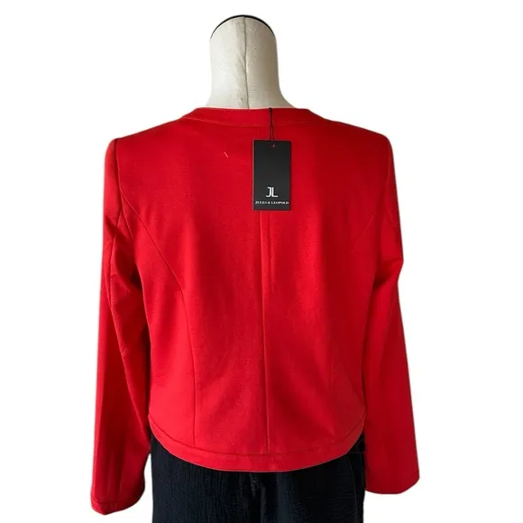 NWT Jules &amp; Leopold Novelty Button Blazer Jacket  Red