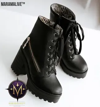 Platform high top boots
