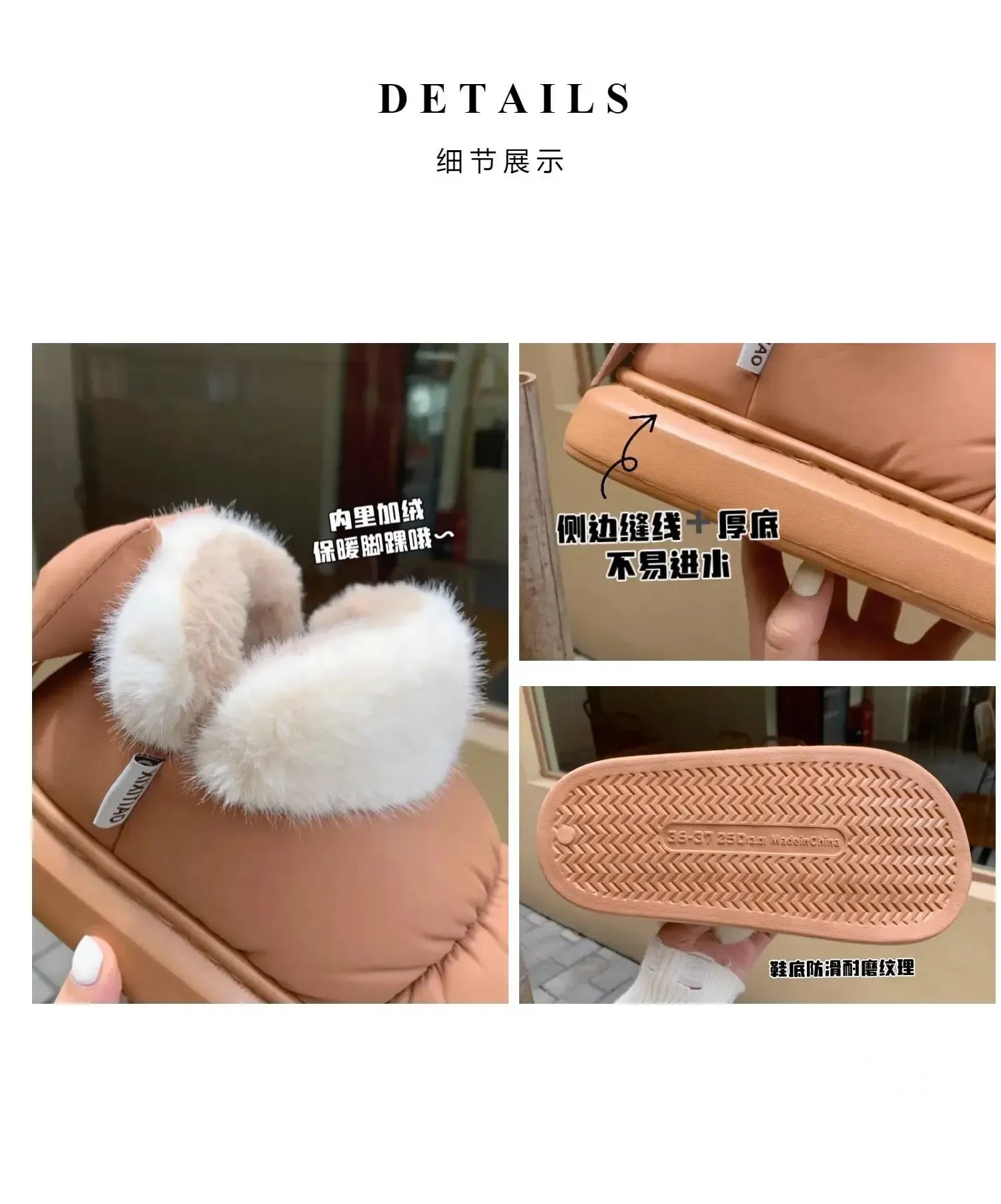 PlushBow Winter Ankle Boots - Waterproof & Stylish Snow Shoes