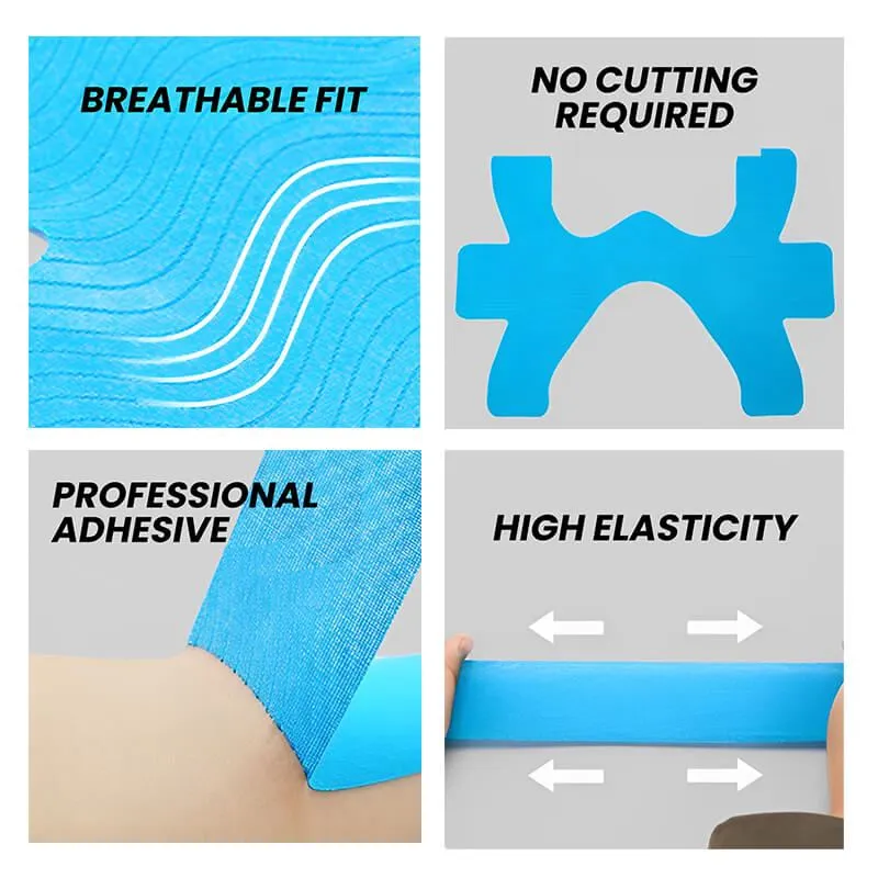 "Dbeck® x Kindmax® ProFlex": Pre-Cut Dynamic Joint Support Kinesiology Tape Universal Size