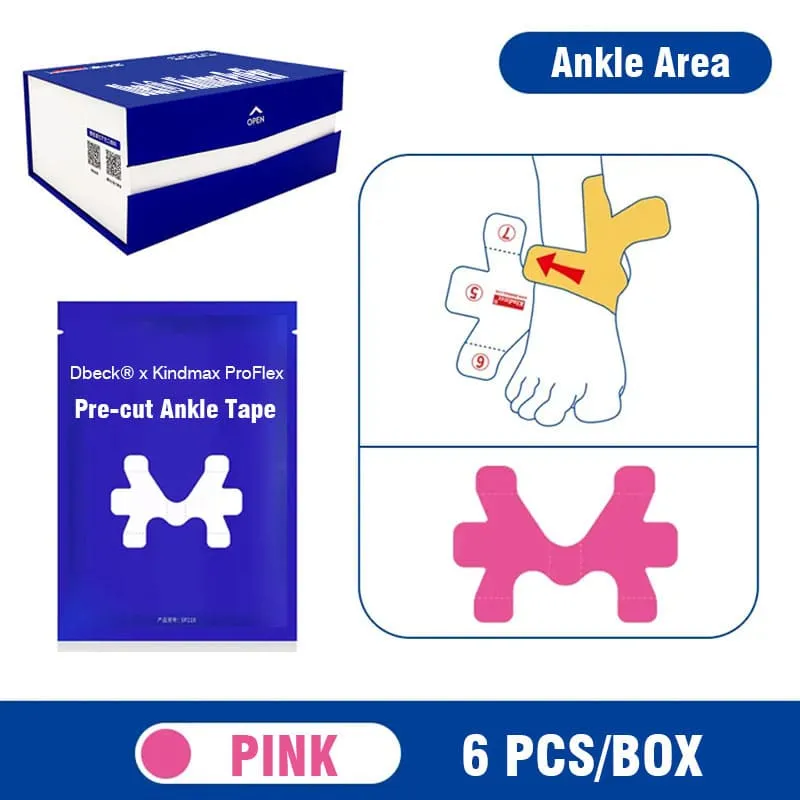 "Dbeck® x Kindmax® ProFlex": Pre-Cut Dynamic Joint Support Kinesiology Tape Universal Size