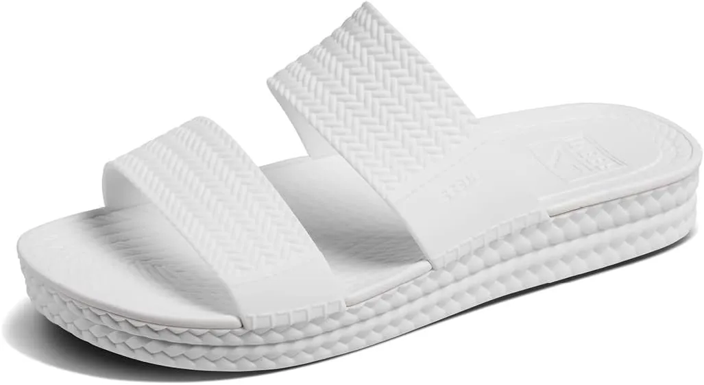 Reef Women's Water Vista Slide Sandal, White, 9