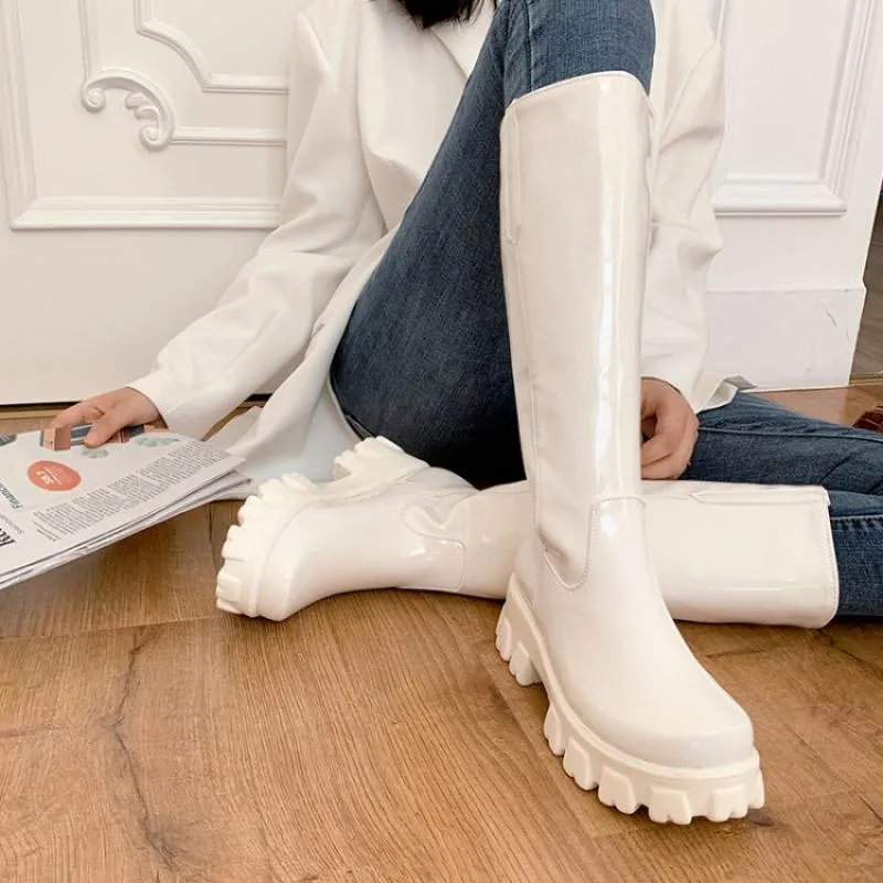 Rugged Patent Platform Boots