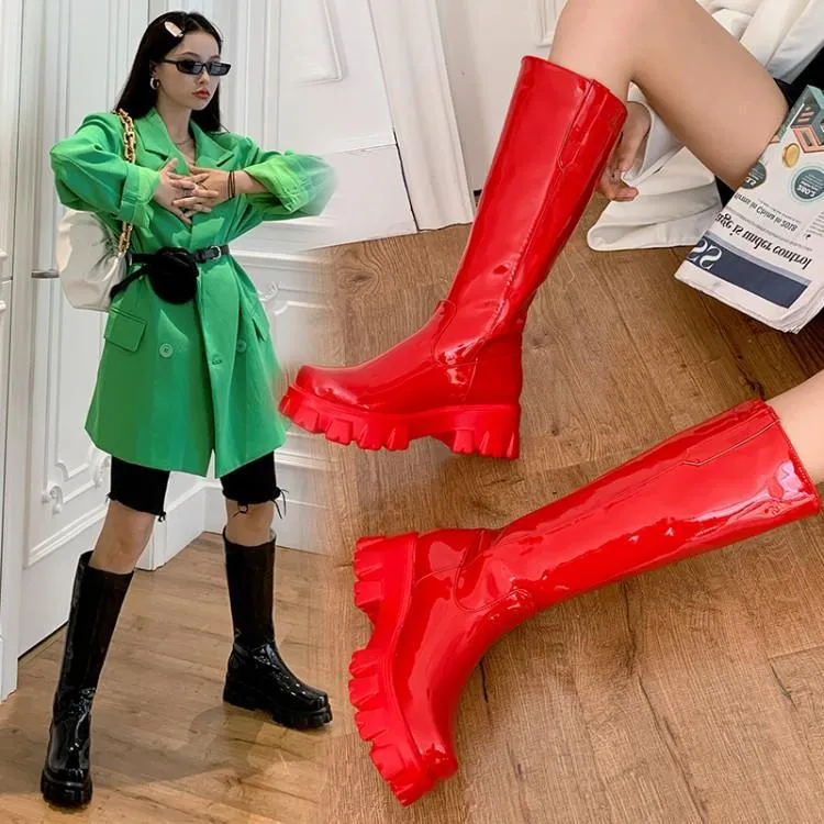 Rugged Patent Platform Boots