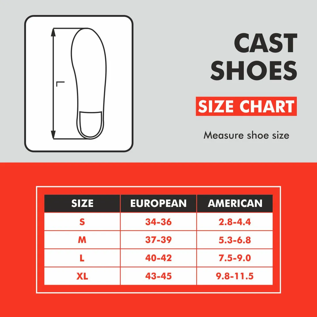 SAMSON Cast Shoe | Orthopaedic Foot Support for Fracture Recovery & Injury Protection