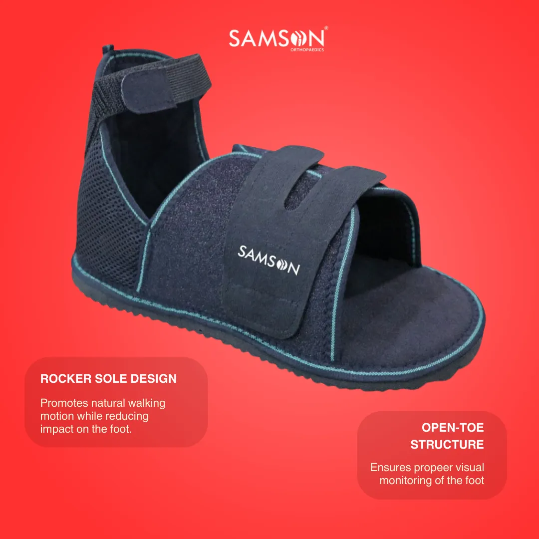SAMSON Cast Shoe | Orthopaedic Foot Support for Fracture Recovery & Injury Protection