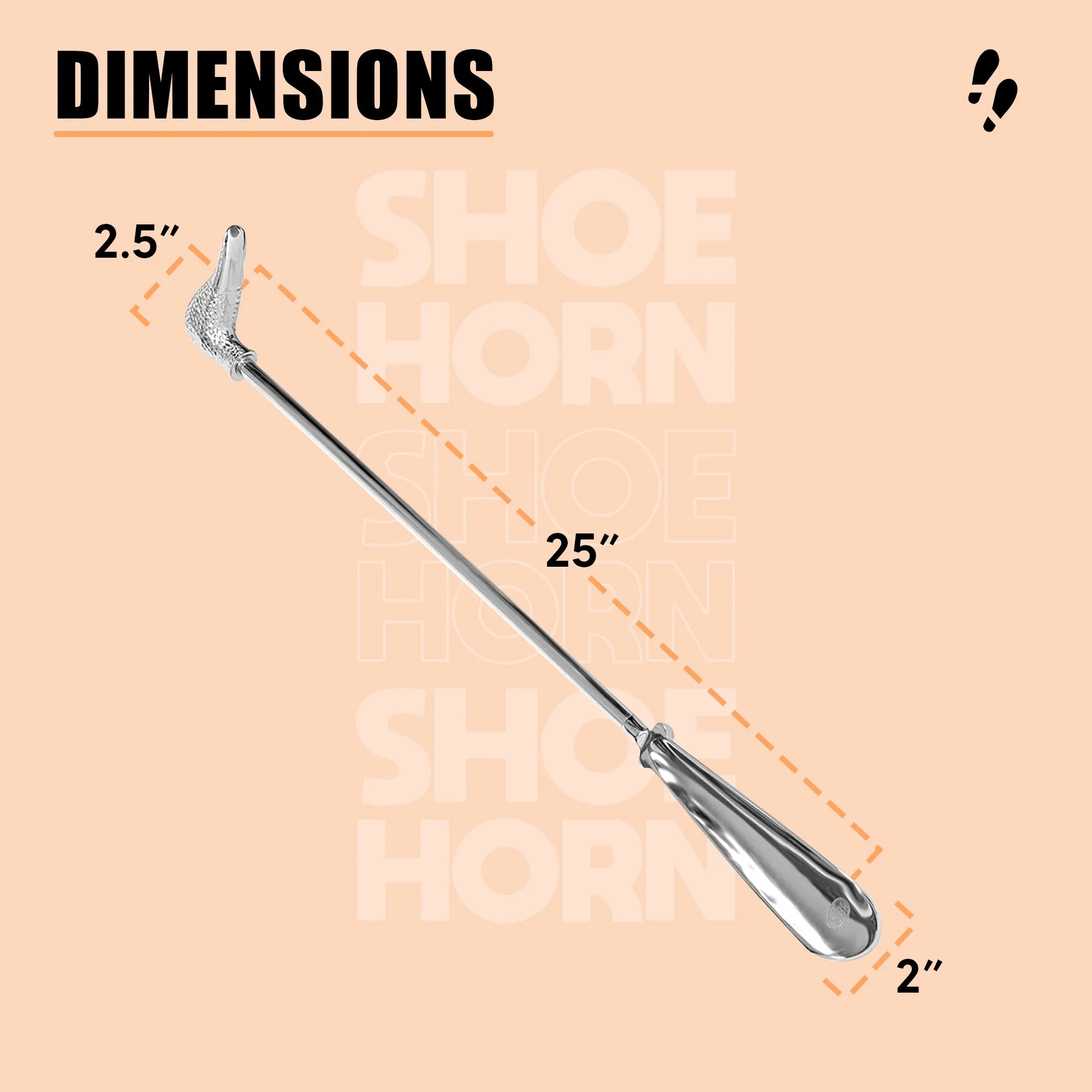 Shoe Mistri Aluminium Swan Shoe Horn