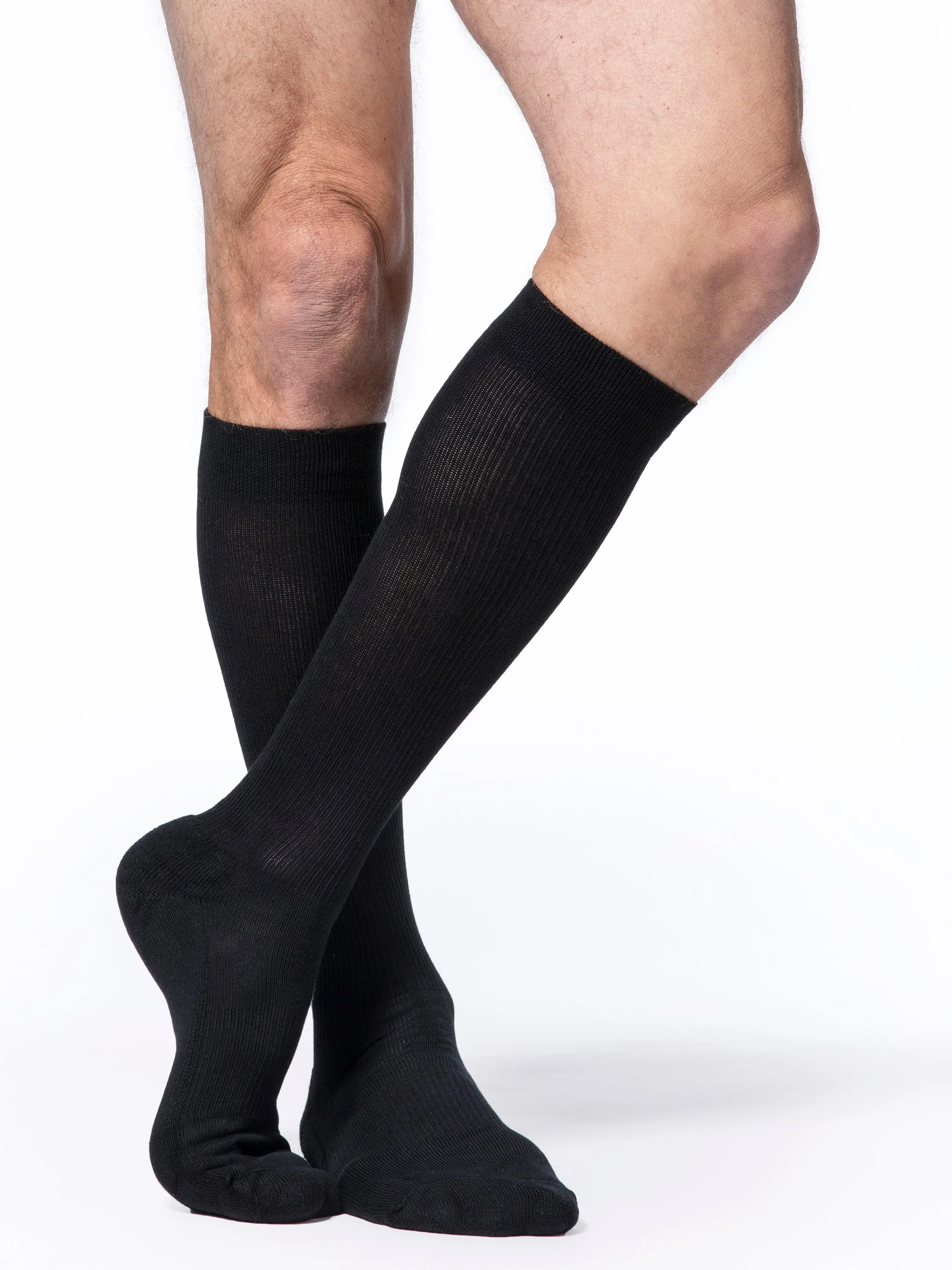 Sigvaris Motion Cushioned Cotton with padded sole 20-30 mmHg Knee High for Men with Padded Sole