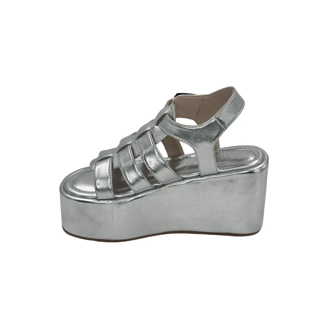 Silver Caged Sandals