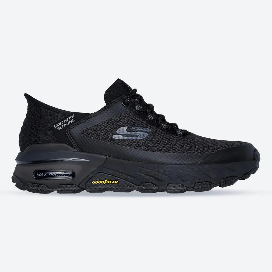 Skechers 237309 Slip-ins Max Protect Assembly Sneakers für Herren in weiter Passform - Schwarz