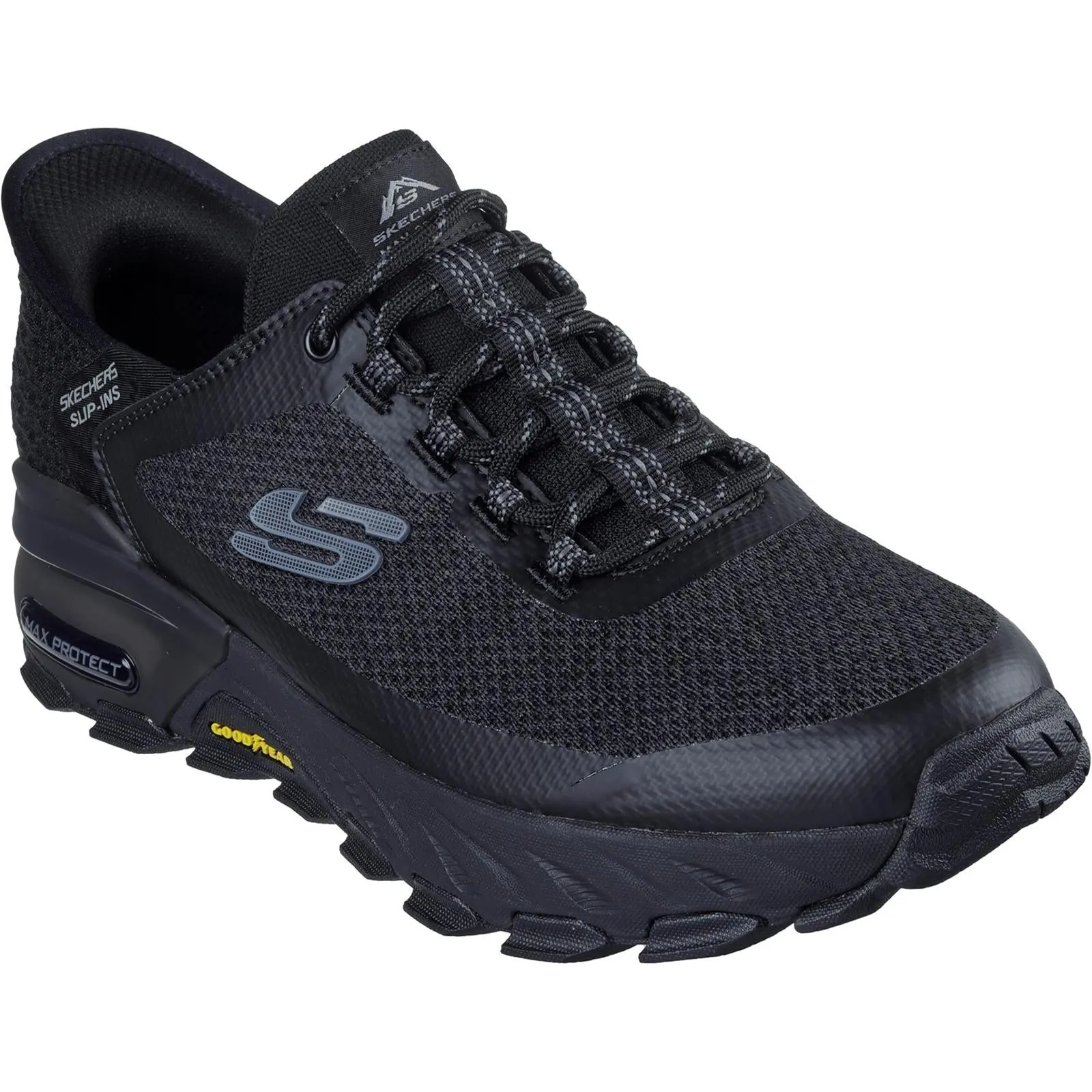 Skechers 237309 Slip-ins Max Protect Assembly Sneakers für Herren in weiter Passform - Schwarz